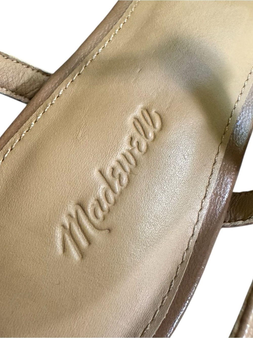 Madewell The Gwenn Block-Heel Sandal Fallen Timber 6.5 - Picture 7 of 9